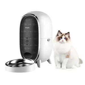 Huisdier Levert Top Sell App Afstandsbediening Microchip Hond Wifi Kattenvoer Dispenser Feeder Camera Smart Automatische Huisdier Feeder