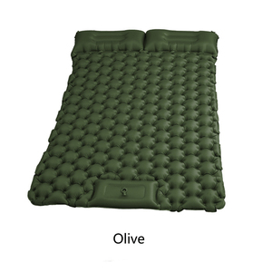 Coussin de couchage extérieur gonflable ultraléger avec coussin à pompe à air Double coussin de couchage avec oreiller <span class=keywords><strong>Matelas</strong></span> de trekking - Product Image 4