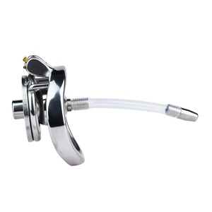 Dispositivo de Castidad Masculina FRRK con Catéter Uretral, Jaula para Pene con Correas, Jaulas de Castidad Metálicas para Hombres, Juguetes Sexuales - Product Image 3