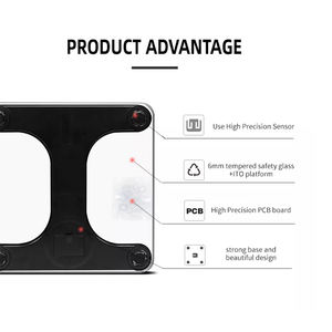 Báscula de grasa corporal inteligente, analizador digital de grasa corporal con 8 sensores, para mano y pie - Product Image 3