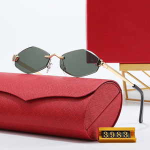 Luxury Designer Square Cat Eye Sunglasses Unisex Lightweight PC Frame UV400 Shades Fashion Multi-color <b>Eyewear</b> - Product Image 2