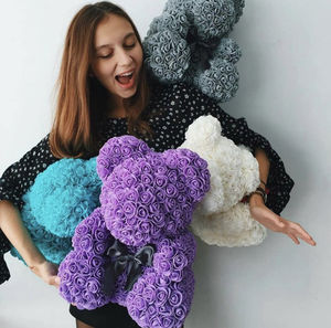 Oso rosa de peluche de espuma artificial romántica para niños Profesor Madre Graduación <span class=keywords><strong>Casa</strong></span> Calentamiento - Product Image 4