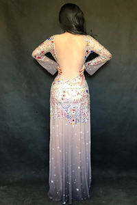 Robe <span class=keywords><strong>de</strong></span> luxe à strass, tenue élégante, Amazons, <span class=keywords><strong>liste</strong></span> des meilleurs vendeurs, soirée, anniversaire, robe longue, grande taille, femmes - Product Image 4