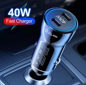 ที่ชาร์จโทรศัพท์ในรถยนต์แบบพกพา 40W Qc3.0 ชาร์จเร็วแบบ 2 in 1 ที่ชาร์จไร้สายในรถยนต์ - Product Image 5