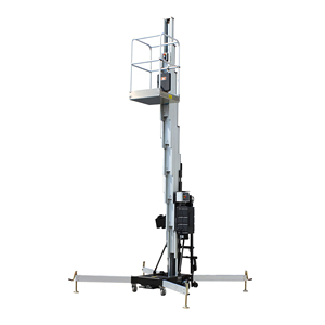 Plateforme élévatrice verticale hydraulique portable 10m 12m à deux mâts, élévateur électrique en alliage d'aluminium à vendre - Product Image 2