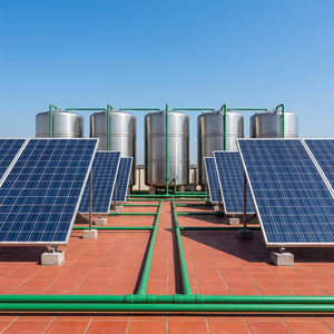 Collecteur solaire plat professionnel, capacité 200L, classe A+, fournisseur pour projets de construction durables, boîtier extérieur résistant aux intempéries - Product Image 1