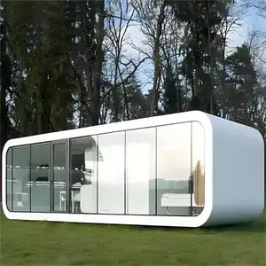 Low cost 20ft Detachable office tiny home backyard apple cabin container house office house prefabricated modular house