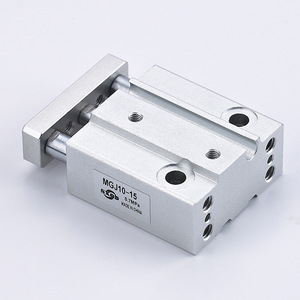 SXQD Pneumatic <b>Miniature</b> Cylinder MGJ10-15 Aluminum Body Guide Rod 0.7Mpa Made In China - Product Image 1