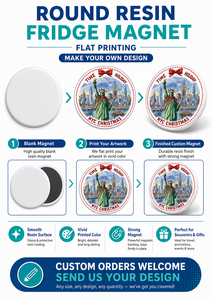 Aimant de réfrigérateur personnalisé en résine vierge OEM, imprimé UV à plat, souvenir personnalisé - Product Image 3