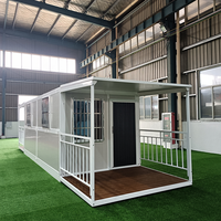 Usine directe 20 pieds Portable maison modulaire porte en verre personnalisée Mobile couvert porche pliable conteneur maison