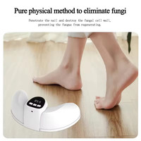 Appareil portable pour le traitement des ongles de pieds atteints de mycose, dispositif UV LED à lumière bleue pliable pour les ongles endommagés et décolorés