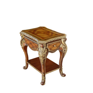 <span class=keywords><strong>Table</strong></span> d'appoint de salon de luxe de style royal européen, en bois massif, sculptée à la main, avec dentelle, carrée, classique, <span class=keywords><strong>table</strong></span> d'angle - Product Image 3