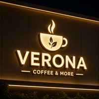 Lettres LED Frontlit Haute Luminosité Étanche en Acrylique 3D pour Façade Extérieure et Marketing Commercial
