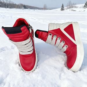 Zapatillas de Deporte de Alta Gama para Hombre, Diseño de Lujo, Personalizadas, de Piel de Oveja Genuina de Alta Calidad, Cálidas, Casuales, para Caminar - Product Image 2