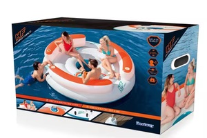 Isla Flotante Grande Múltiples Personas Duradera Sofá Piscina Barco Inflable resistente Lago Balsa Flotante Verano Lounge PVC - Product Image 6