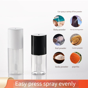 Vaporisateur de poudre sèche PET 30ML 40ml Vaporisateur à pompe ovale avec logo sérigraphié pour masques faciaux pour cheveux Bouteille de poudre libre en <span class=keywords><strong>plastique</strong></span> - Product Image 3
