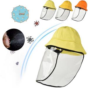 Anti niebla epidemia Eco amigable reutilizables claro TPU <span class=keywords><strong>protectora</strong></span> desmontable sombrero de pescador cara + escudo - Product Image 3