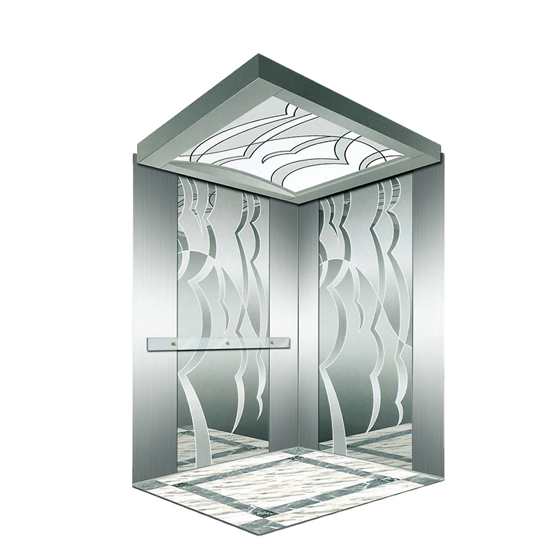 Luxury Decoration Etching Stainless Steel Panel Material Elevator Cabin