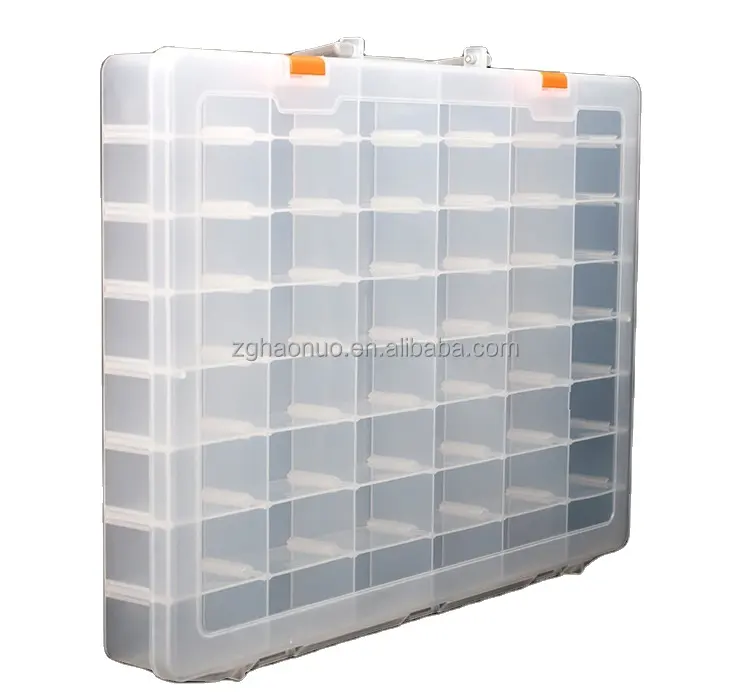 Portable 48 Grids Plastic PP Storage Box/Maintenance Tool Accessories Box