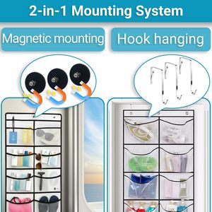 Over The Door Organizer 14 Pockets Magnetic Hanging <b>Storage</b> For Cruise Ships <b>Shoes</b> Accessories - Product Image 4