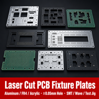 Plaque de montage de circuits imprimés découpée au laser sur mesure, cadre de pochoir SMT, palette de soudure à la vague, gabarit de test en aluminium FR4 OEM