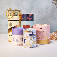 Boîte en carton personnalisée imprimée de qualité supérieure estampage en or Kit élégant de parfum personnalisé Boîte de papier d'emballage cadeau en tube de papier cosmétique