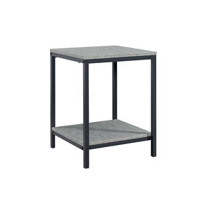 Ultra Modern Gray Marble Top End Tea <strong>Coffee</strong> <strong>Table</strong> <strong>Uk</strong> Style Stainless Nesting Set <strong>Storage</strong> Two Layer Under Couch Center Side <strong>Table</strong> - Product Image 6