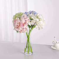 Usine Oh Arts Vente en gros Faux Latex Fleurs d'hortensia Real Touch Fleur pour la décoration du salon