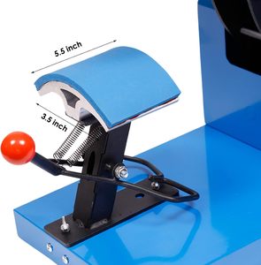 Hat Báo Chí kỹ thuật số Mũ bóng chày nhiệt máy ép 6x3.5 inch thiết kế vỏ sò cap thăng hoa chuyển Báo Chí với điều khiển LCD - Product Image 5