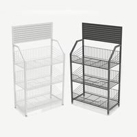 Étagère de présentation métallique moderne, mini, portable et légère pour chips, biscuits et snacks de supermarché