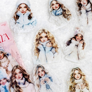Autocollants de scrapbooking de la série Winter Love Song pour la <span class=keywords><strong>d</strong></span>écoration de la maison, les projets <span class=keywords><strong>d</strong></span>'artisanat, la papeterie, les événements, les fêtes et les accessoires personnels - Product Image 3