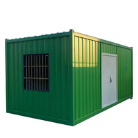 Maisons conteneurs modulaires personnalisées de 20 et 40 pieds avec panneaux sandwich, design en verre, 2-3 chambres avec salle de bain, pour bureau ou magasin