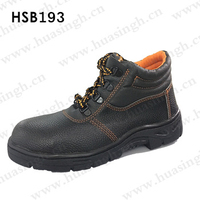 Rwh, Bottes de travail résistantes à l'huile et au glissement avec semelle extérieure en caoutchouc à coutures Turquie Chaussures de sécurité à prix d'usine populaires HSB193
