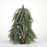 Décorations de Noël 2026 transfrontalières : Nouveaux mini-sapins artificiels en pin noble, ornements de table chinois pour créer une ambiance festive