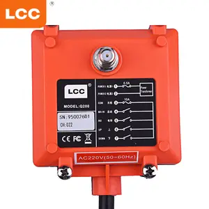 Q200 LCC2ボタンシングルスピードメーカー電気ホイストクレーン産業用無線リモコン