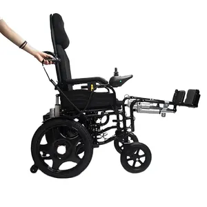 eldery power electric wheelchair high back recline handicapped wheelchair supplier