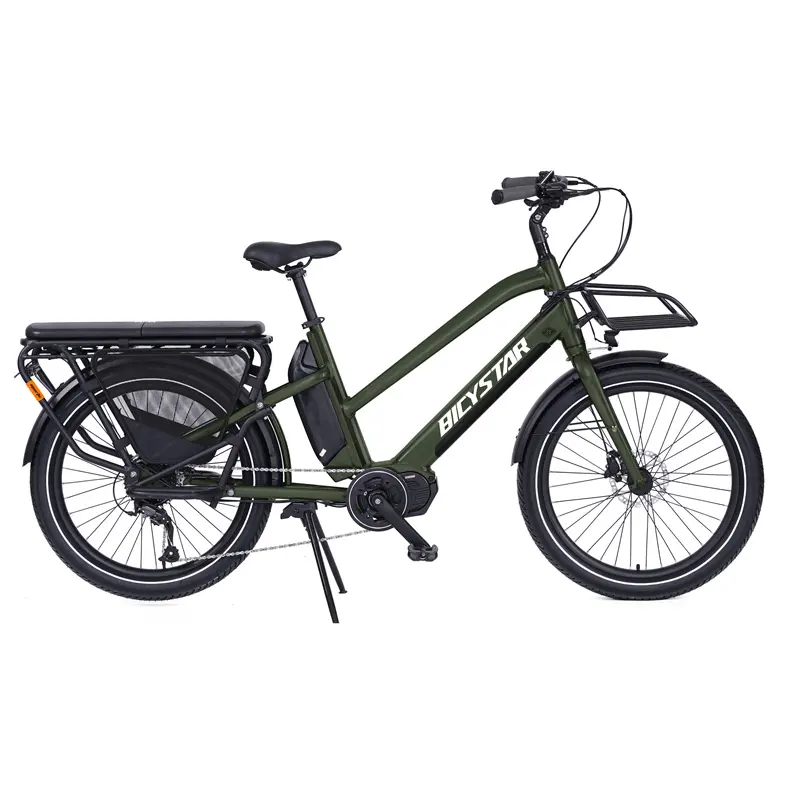 Importazione di grasso pneumatico tandem bici tascabile elettrica 750w/mid drive passo attraverso ebike 72V 12000w/adulto elettrico dirt bike a tre ruote