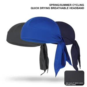 Chapeau d'équitation de sport en plein air respirant à séchage rapide Pirate moto Turban Head Wrap Cap pour adultes décontracté usage quotidien