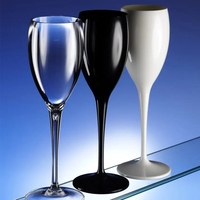 Verre à champagne en plastique coloré, verre à vin en acrylique pour fête, vaisselle incassable, coupe à vin en polycarbonate