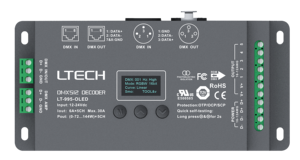 <span class=keywords><strong>Ltech</strong></span>-Decodificador para iluminación de escenario, dispositivo de iluminación <span class=keywords><strong>DMX</strong></span> 512, 8bit, 16bit, RGBWY, 6A * 5CH, Max.30A, Max.720W, XLR, RJ45, RDM, XLR, RJ45 - Product Image 2