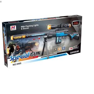 Fucile Giocattolo per Bambini in Plastica con Vibrazione Simulata, Luci Lampeggianti Elettriche e Suoni, <span class=keywords><strong>Fucili</strong></span> da <span class=keywords><strong>Cecchino</strong></span> in Vendita - Product Image 6