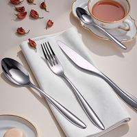 Ensemble de couverts en acier inoxydable 18/8, durable, sans danger pour les aliments, couteau, fourchette, cuillère pour la maison, le restaurant, l'hôtel, les mariages, les fêtes