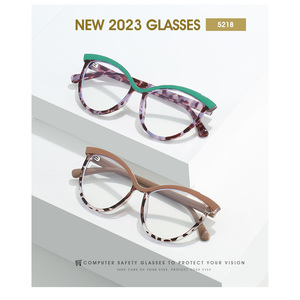 2024 thời trang mới của phụ nữ chống ánh sáng màu xanh Kính mắt khung lớn Khung Hot Bán giá rẻ thời trang - Product Image 3