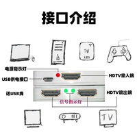Meilleur Répartiteur Vidéo Blanc 1x2 de Haute Qualité, 1 Entrée 2 Sorties, 2 Ports, Distributeur 4K pour TV 4K, DVD, PS3