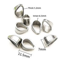 Accessoires de bijouterie Fermoir à pince en acier inoxydable 304 Finition Collier Pendentif Fermoirs à pince pour fabrication de bijoux DIY