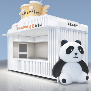 Ngoài trời cà phê kiosk tích hợp <span class=keywords><strong>container</strong></span> nhà thương mại điện thoại di động bán hàng kiốt bán lẻ truy cập cửa hàng bong bóng trà thực phẩm kiosk - Product Image 4