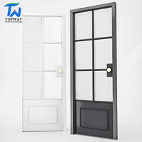 Puerta Francesa Moderna de Aluminio de la Mejor Calidad, Diseño Moderno Francés, Impermeable, para Uso en Interiores de Hoteles, Comedores y Villas