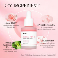 Sérum facial éclatant au peptide de saumon KOEC 30 ml, hydratant, soin des taches brunes, sérum rose PDRN