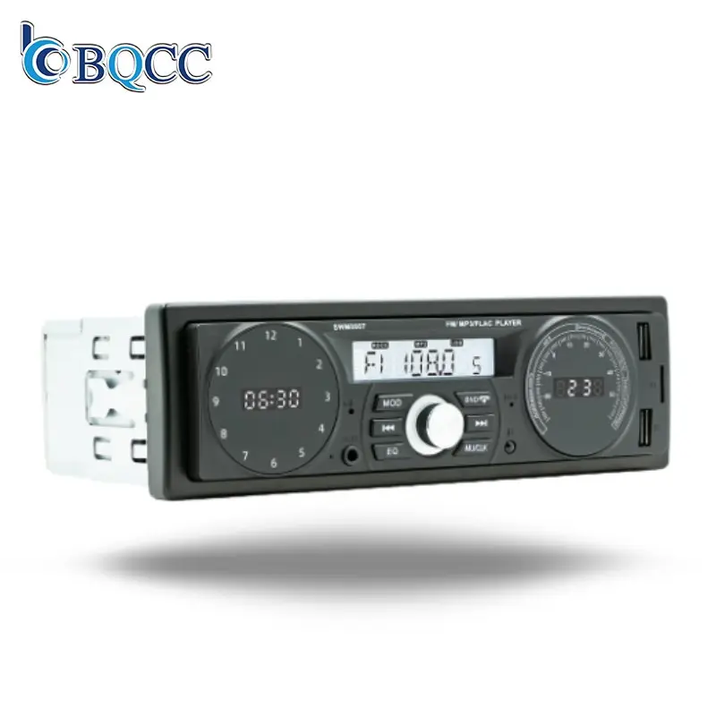 Time Display LCD Screen 1Din Universal Car Audio BT Aux 2 USB RC APP Control Car MP3 Radio Tape Recorder