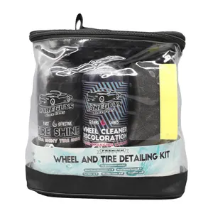 Wheel and tire detailing kit,SAFE FOR ALL FINISHES - A powerful cleaner, yet safe on all types of rims, coated or not